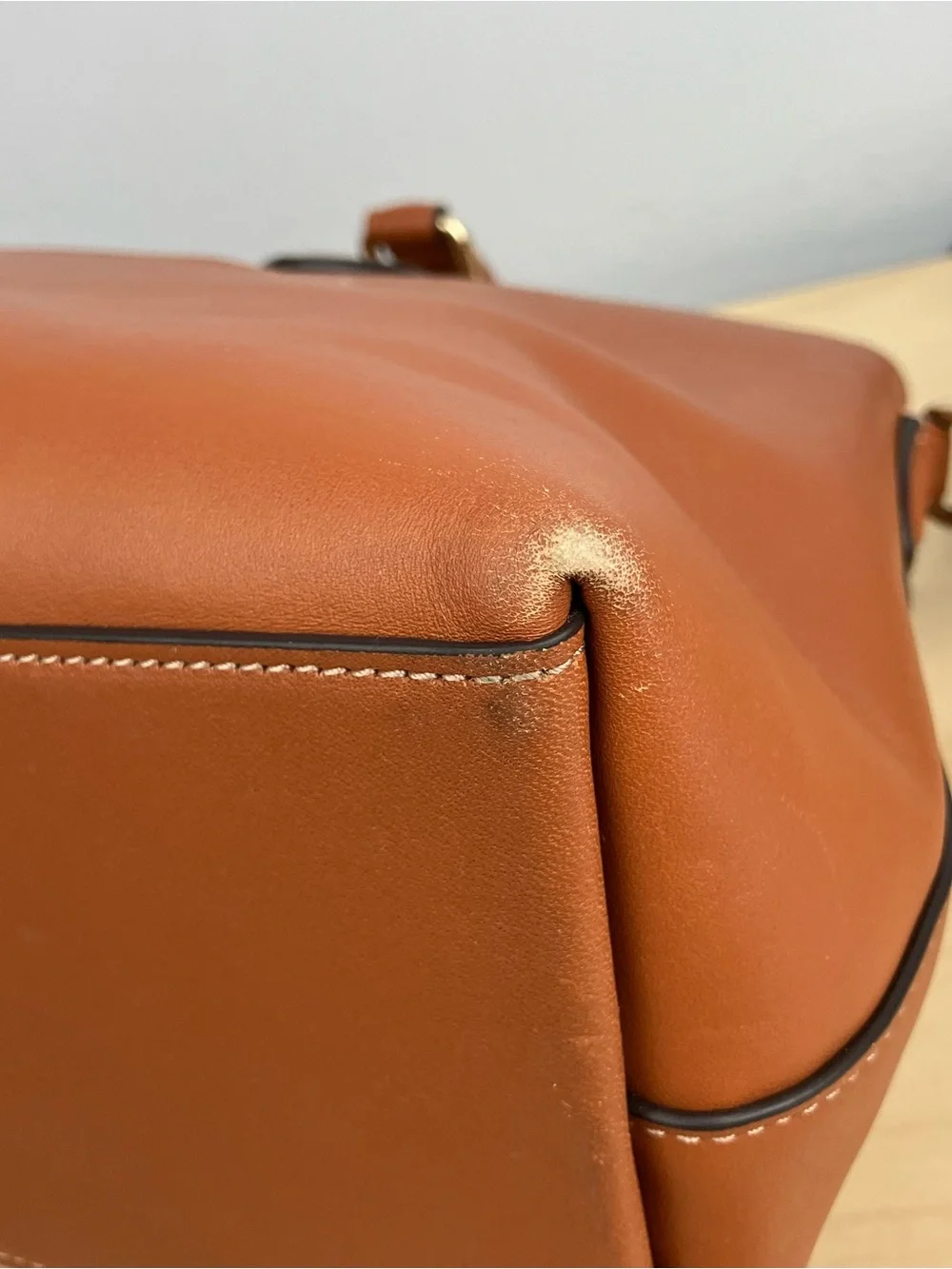 Coach CBM11 Georgia Satchel Bag Purse Smooth Brown Leather W/ Matching Wallet
